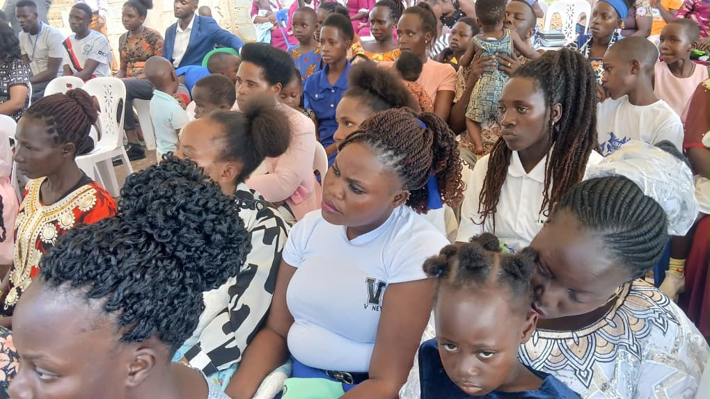 Families seated together during a Living Rock Ministries service